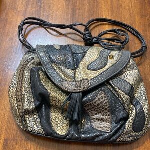 Vintage animal print purse made in Korea